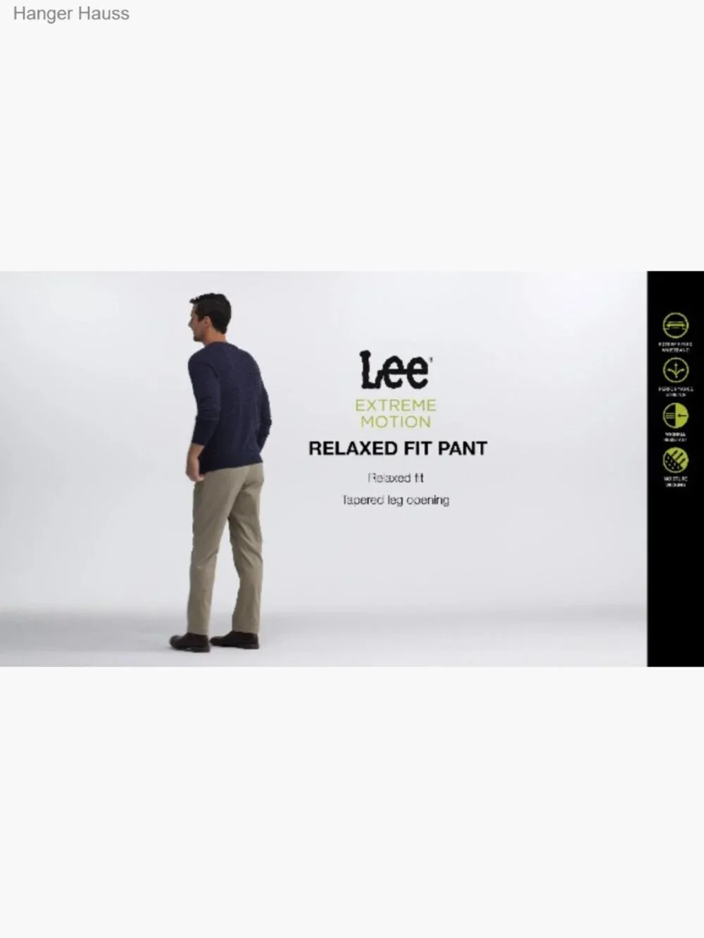 Men's Relaxed Fit Tapered Pants with Flex Waistband Stretch